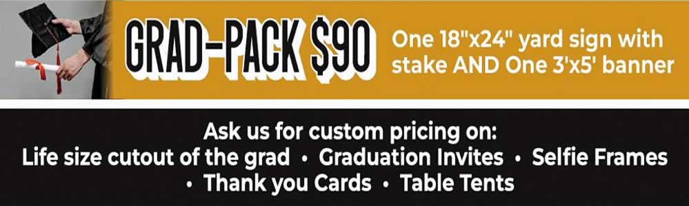 Grad Pack Custom Printed Items