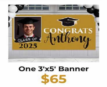 Graduation Custom Printed Banners